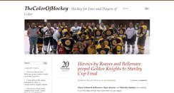 Desktop Screenshot of colorofhockey.com